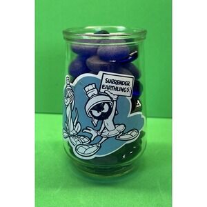 Looney Tunes-Marvin The Martian‎ Special 6 Edition Welch's Jelly Jar Glass 1995
